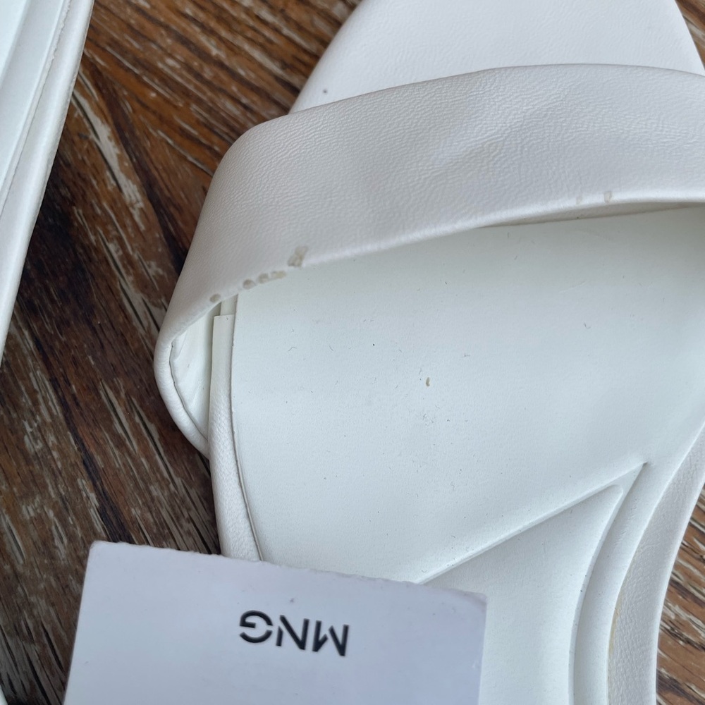 New Mango Mng Strap Kitten Heel Open Toe - image 5